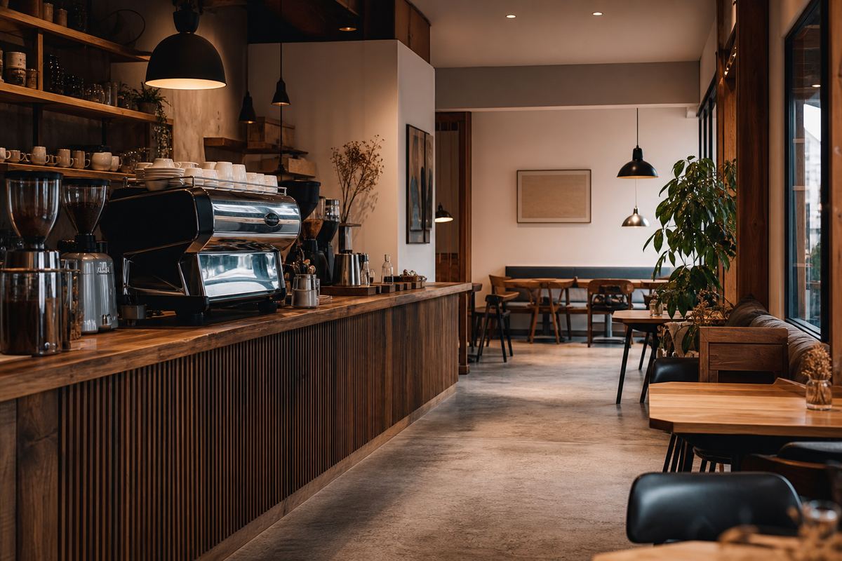 Quell café interior in Graz